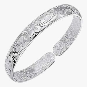 925 Silver Sterling Silver Bracelet Fashion Cuff NEW